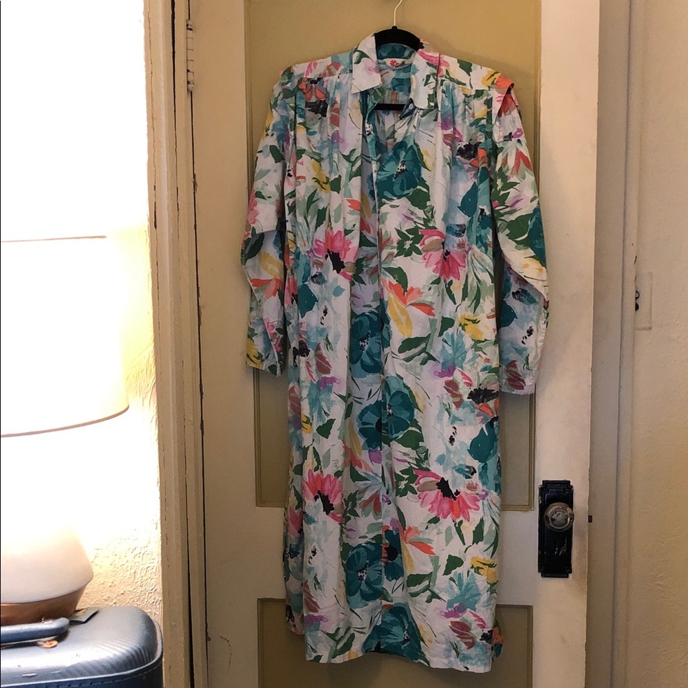 🌸VINTAGE - PHOOL - Fabulous Floral Long Sleeve Dress - Mumu 🌸